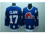 Quebec Nordiques #17 Wendel Clark CCM Vintage Blue Jersey