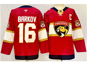 Florida Panthers #16 Aleksander Barkov 2024 Red Jersey