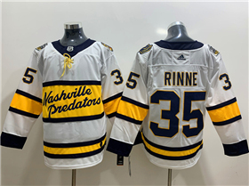 Nashville Predators #35 Pekka Rinne White 2020 Winter Classic Jersey