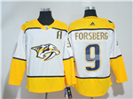 Nashville Predators #9 Filip Forsberg White Jersey