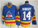 Colorado Rockies #14 Rene Robert 1980 CCM Vintage Blue Jersey