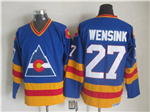 Colorado Rockies #27 John Wensink 1980 CCM Vintage Blue Jersey