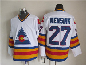 Colorado Rockies #27 John Wensink 1980 CCM Vintage White Jersey