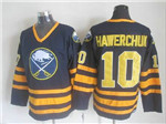 Buffalo Sabres #10 Dale Hawerchuk CCM Vintage Navy Blue Jersey