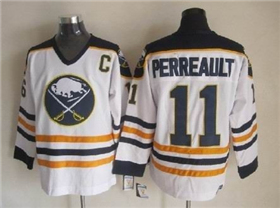 Buffalo Sabres #11 Gilbert Perreault 1984 CCM Vintage White Jersey