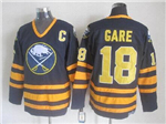 Buffalo Sabres #18 Danny Gare CCM Vintage Navy Blue Jersey