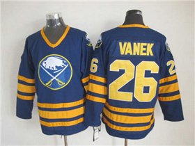 Buffalo Sabres #26 Thomas Vanek CCM Vintage Navy Blue Jersey