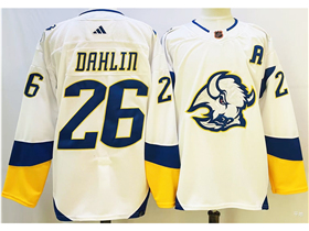 Buffalo Sabres #26 Rasmus Dahlin White Reverse Retro 2.0 Jersey