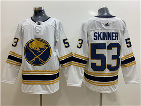 Buffalo Sabres #53 Jeff Skinner White 50th Season Jersey