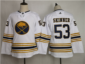 Buffalo Sabres #53 Jeff Skinner Youth White 50th Season Jersey