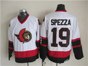 Ottawa Senators #19 Jason Spezza CCM Vintage White Jersey