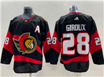 Ottawa Senators #28 Claude Giroux Black Reverse Retro 2.0 Jersey