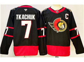 Ottawa Senators #7 Brady Tkachuk 2024 Black Jersey