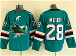 San Jose Sharks #28 Timo Meier Teal Jersey