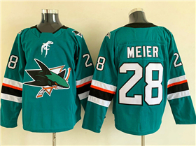 San Jose Sharks #28 Timo Meier Teal Jersey