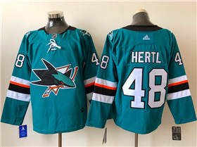 San Jose Sharks #48 Tomas Hertl Teal Jersey