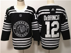 Chicago Blackhawks #12 Alex DeBrincat Black 2019 Winter Classic Jersey