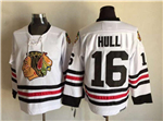 Chicago Blackhawks #16 Dennis Hull 1963 CCM Vintage White Jersey