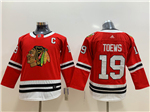 Chicago Blackhawks #19 Jonathan Toews Youth Red Jersey