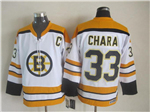 Boston Bruins #33 Zdeno Chara Vintage CCM White Jersey