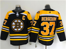 Boston Bruins #37 Patrice Bergeron Black Jersey