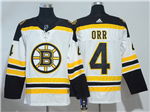 Boston Bruins #4 Bobby Orr White Jersey