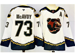 Boston Bruins #73 Charlie McAvoy White Reverse Retro 2.0 Jersey