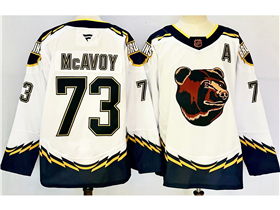 Boston Bruins #73 Charlie McAvoy White Reverse Retro 2.0 Jersey