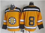 Boston Bruins #8 Cam Neely 1960's Vintage CCM Gold Jersey