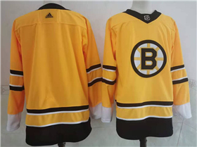 Boston Bruins Yellow 2020/21 Reverse Retro Team Jersey