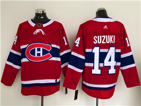 Montreal Canadiens #14 Nick Suzuki Red Jersey