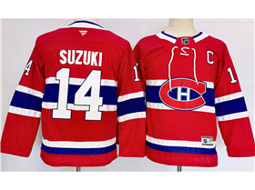 Montreal Canadiens #14 Nick Suzuki 2024 Youth Red Jersey