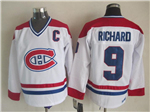 Montreal Canadiens #9 Maurice Richard CCM Vintage Red Jersey