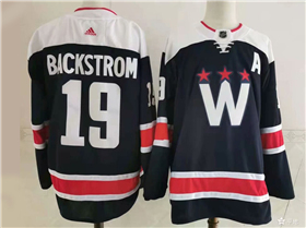 Washington Capitals #19 Nicklas Backstrom Navy 2020/21 Alternate Jersey