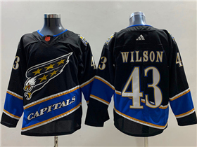 Washington Capitals #43 Tom Wilson Black Reverse Retro 2.0 Jersey