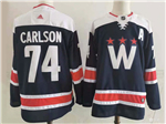 Washington Capitals #74 John Carlson Navy 2020/21 Alternate Jersey