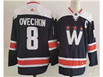 Washington Capitals #8 Alexander Ovechkin Navy 2020/21 Alternate Jersey