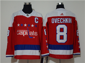 Washington Capitals #8 Alexander Ovechkin Red Alternate Jersey