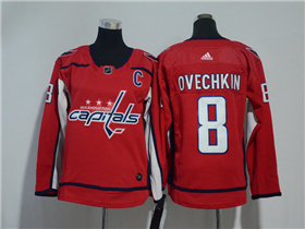 Washington Capitals #8 Alexander Ovechkin Youth Red Jersey