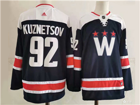 Washington Capitals #92 Evgeny Kuznetsov Navy 2020/21 Alternate Jersey