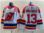 New Jersey Devils #13 Nico Hischier White Reverse Retro 2.0 Jersey