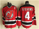 New Jersey Devils #4 Scott Stevens 2000's CCM Vintage Red Jersey