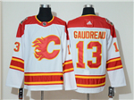 Calgary Flames #13 Johnny Gaudreau White 2019 Heritage Classic Jersey