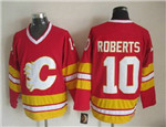 Calgary Flames #10 Gary Roberts 1989 CCM Vintage Red Jersey