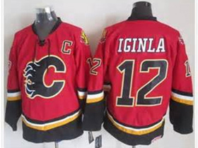 Calgary Flames #12 Jarome Iginla 2007 CCM Vintage Red Jersey