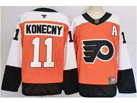 Philadelphia Flyers #11 Travis Konecny 2024 Orange Jersey