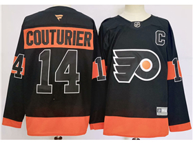 Philadelphia Flyers #14 Sean Couturier 2024 Alternate Black Jersey