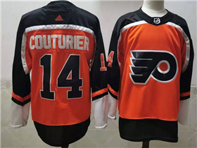 Philadelphia Flyers #14 Sean Couturier Orange 2020/21 Reverse Retro Jersey