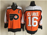 Philadelphia Flyers #16 Bobby Clarke CCM Vintage Orange Jersey