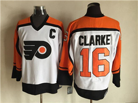 Philadelphia Flyers #16 Bobby Clarke CCM Vintage White Jersey